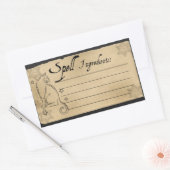 ETIKETT RECHTECKIGER AUFKLEBER (Umschlag)