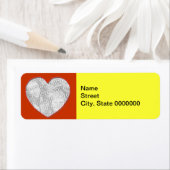 Etikett - Rückgabe - Herz-Rahmen (Insitu)