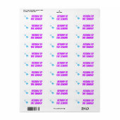 Etikett "RÜCKKEHR ZUM SENDER" (Vorne)