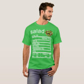 Etikett "salad Nutrition Facts" T-Shirt (Vorne ganz)