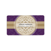 ETIKETT SIEGEL: mandala 2L Adressaufkleber (Vorne)