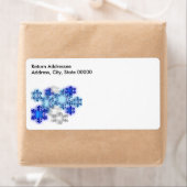 Etikett - Versand - Schneeflocken (Insitu)