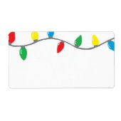 Etikett "Weihnachtsbeleuchtung" (Vorne)