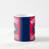 Etikett "White Rabbit Wäsche" Kaffeetasse (Mittel)