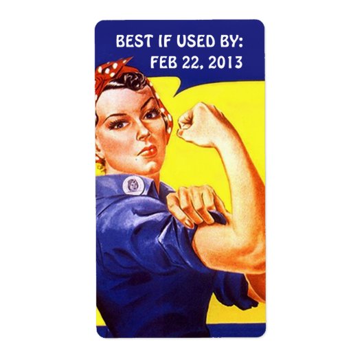 Etikett Zuhause Canning Backröse w/ BEST, WENN VER (Vorne)