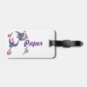 Etikette Gepäckanhänger (Rückseite horizontal)