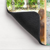 Etikette und Arten für wild lebende Tiere oder Mousepad (Ecke)