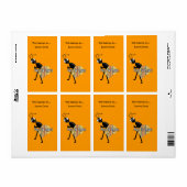 Etiketten Aufkleber Buchzeichen Ameisen in Pflanze (Vorne)