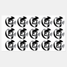 Etiketten für 1 bis 3 Volleyballspieler mit JEDER