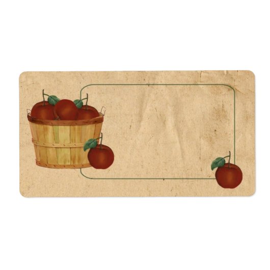 Etiketten für Apple-Körbe (Vorne)