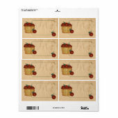 Etiketten für Apple-Körbe (Vorne)