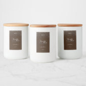 Etiketten für Augenfänger, dunkelbraun und silber (Flaschen)