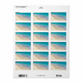 Etiketten für Beach Designer Adressaufkleber (Vorne)