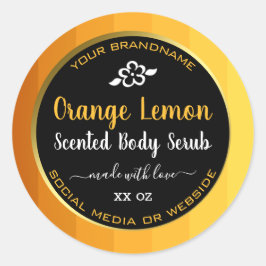 Etiketten für berufliche Produktverpackungen Orang Runder Aufkleber