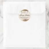 Etiketten für Body Butter Gold und Glitzern Runder Aufkleber (Tasche)