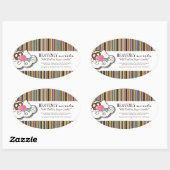 Etiketten für dekorative Backwaren Ovaler Aufkleber (Blatt)