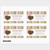 Etiketten für dekorative Backwaren Rechteckiger Aufkleber (Blatt)