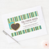 Etiketten für dekorative Backwaren Rechteckiger Aufkleber (Umschlag)