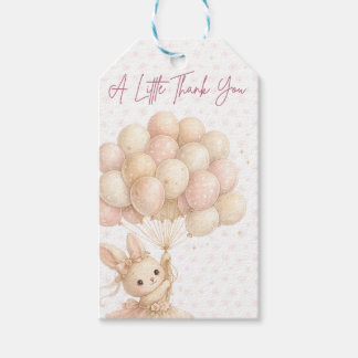 Etiketten für den Geburtstag des kleinen Hasen Geschenkanhänger