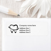 Etiketten für die Aufkleber für die Büroadresse vo (Insitu)