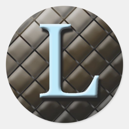 Etiketten für die Gastgeschenk Hochzeit "Blau und Runder Aufkleber (Vorderseite)