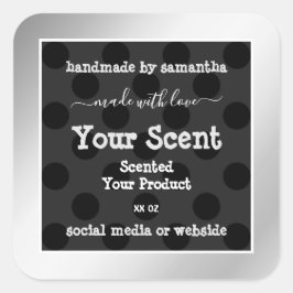 Etiketten für die Verpackung von Produkten aus dem Quadratischer Aufkleber