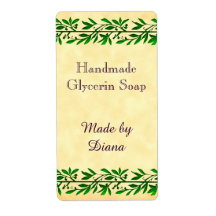 Etiketten für gezüchtete Olive Leaf Garland