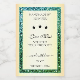 Etiketten für Gold-Produktverpackungen Aquamariner