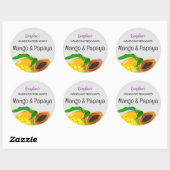 Etiketten für hausgemachte Seifenaufkleber Runder Aufkleber (Blatt)