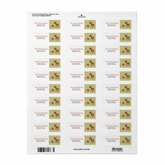 ETIKETTEN FÜR Hausschuhe (Vorne)