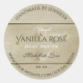 Etiketten für Holzkörner, Etiketten und Etiketten  Runder Aufkleber