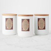 Etiketten für Holzkörner und Baumrinde Butterfetts (Flaschen)