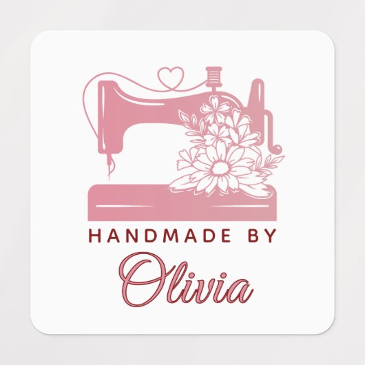 Etiketten für kundenspezifische Nähbekleidung (Design 1)