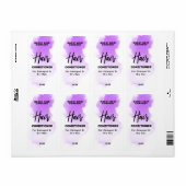 Etiketten für Lila Konditionierer für Wasserfarben (Vorne)