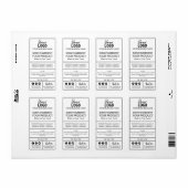 Etiketten für Minimalistische Bade- und Körperprod (Vorne)