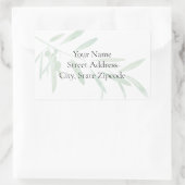 Etiketten für Olive-Branchen Rechteckiger Aufkleber (Tasche)