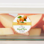 Etiketten für Orange-Fruchtverpackungen (Befestigt)
