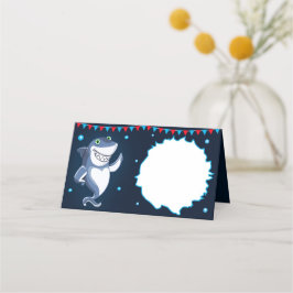 Etiketten für Party von Haifischen Platzkarten