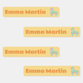 Etiketten für Pens - Roller Disco Gelb