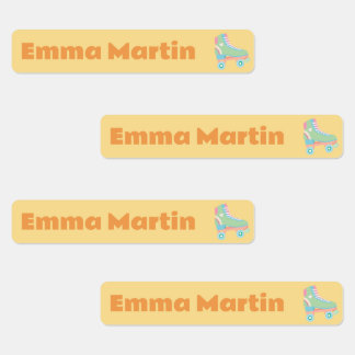 Etiketten für Pens - Roller Disco Gelb