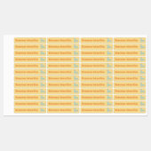 Etiketten für Pens - Roller Disco Gelb (Blatt)