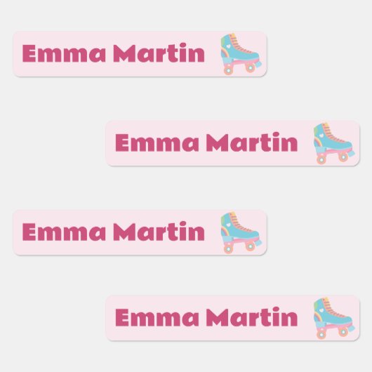 Etiketten für Pens - Roller Disco Pastel Pink (Gruppe)