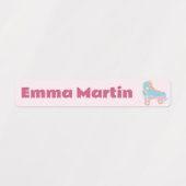 Etiketten für Pens - Roller Disco Pastel Pink (Design 2)