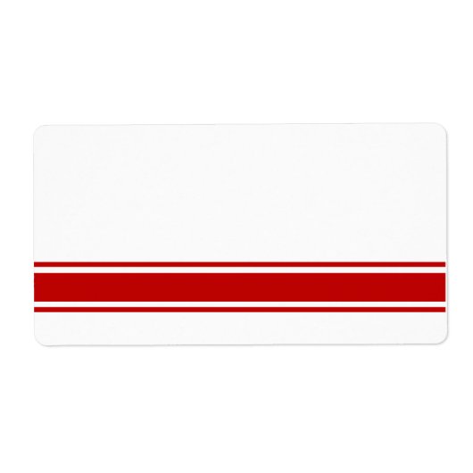 Etiketten für Red Stripes (Vorne)