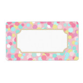 Etiketten für rosa Süßwaren (Vorne)