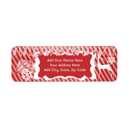 Etiketten für Rosa und Rote Lichter (Vorne)