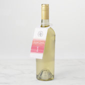 Etiketten für Rotwein Flaschenanhänger (Angewinkelt)