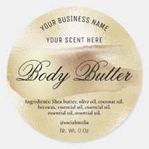 Etiketten für Tinten und Folien in Goldformat