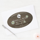 Etiketten für Verpackungen von Holzkörnern Ovaler Aufkleber (Umschlag)