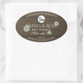 Etiketten für Verpackungen von Holzkörnern Ovaler Aufkleber (Tasche)